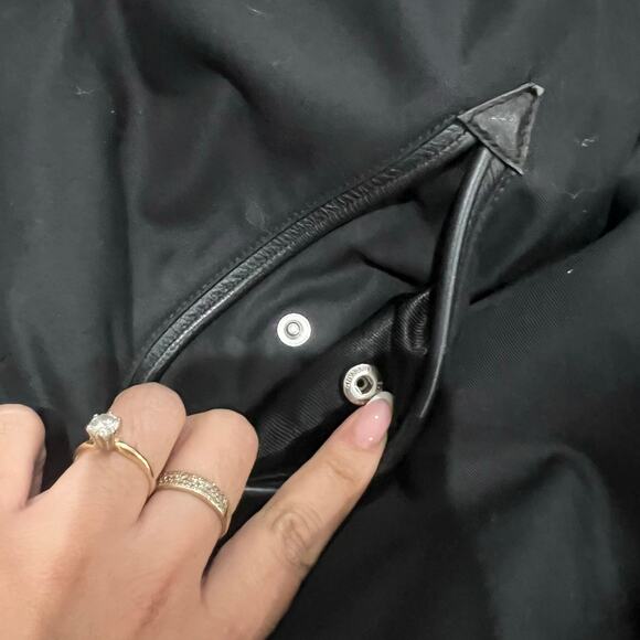 Buberry London Bomber Varsity Jacket Black and Orange Medium - Picture 7 of 13